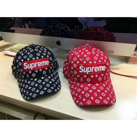 louis vuitton x supreme cap